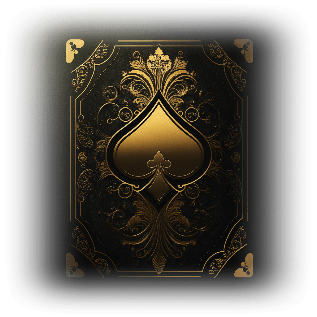 The back of a poker card